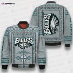 Philadelphia Eagles Classic Pattern NFL 3D Bomber Jacket