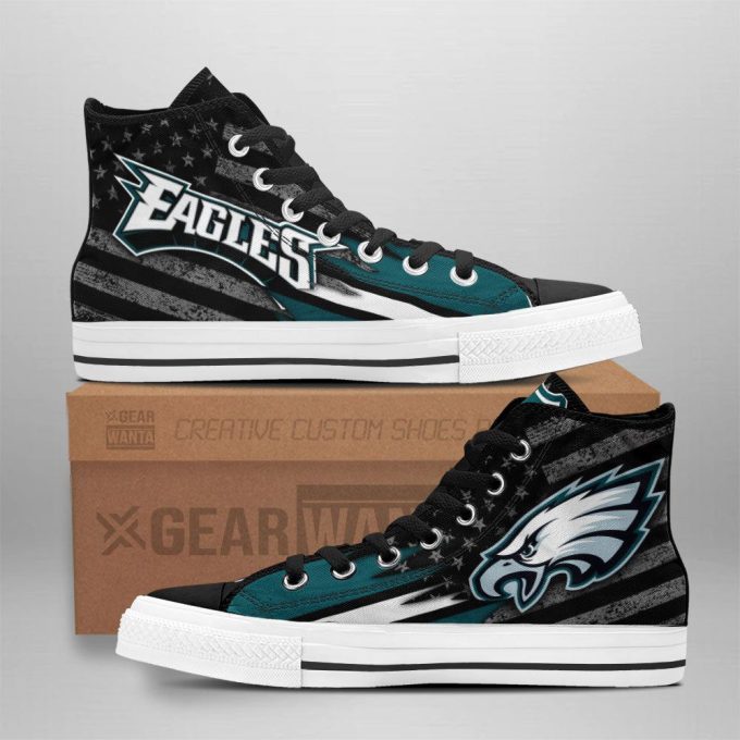 Philadelphia Eagles High Top Shoes Custom For Fans