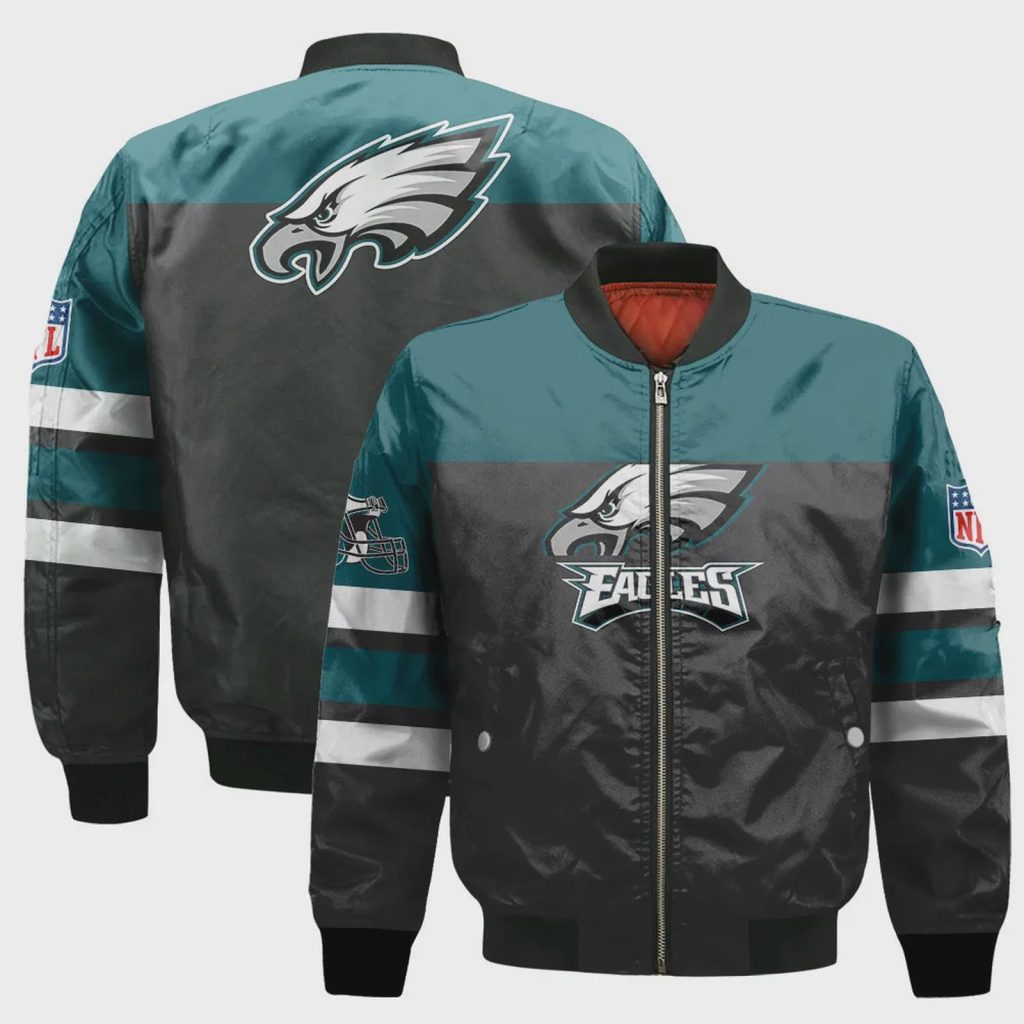 Philadelphia Eagles Logo NFL 2024 Unisex Bomber Jacket V8