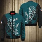 Philadelphia Eagles Logo Pattern Bomber Jacket – Teal Color