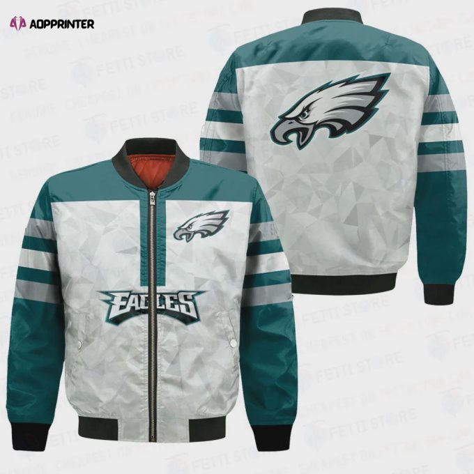 Philadelphia Eagles NFL 2023 Starter Thursday Night Gridiron Raglan Unisex Bomber Jacket V6