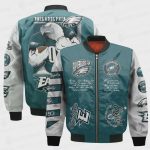 Philadelphia Eagles Off – White Style Pattern AOP Bomber Jacket STM