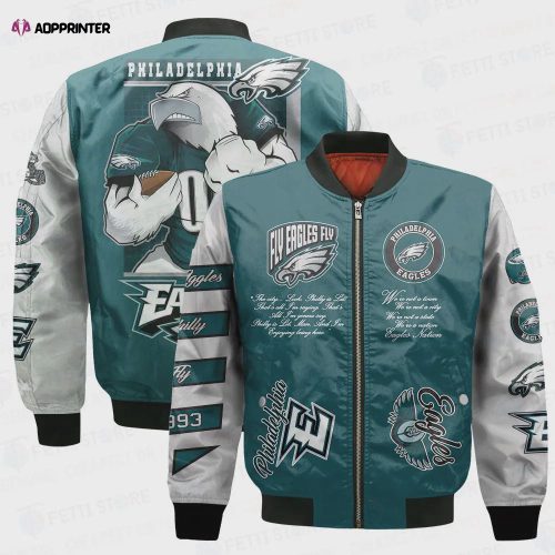 Philadelphia Eagles National Football League Bomber Jacket STM V4