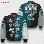 Philadelphia Eagles Pattern NFL 3D Bomber Jacket STM V1