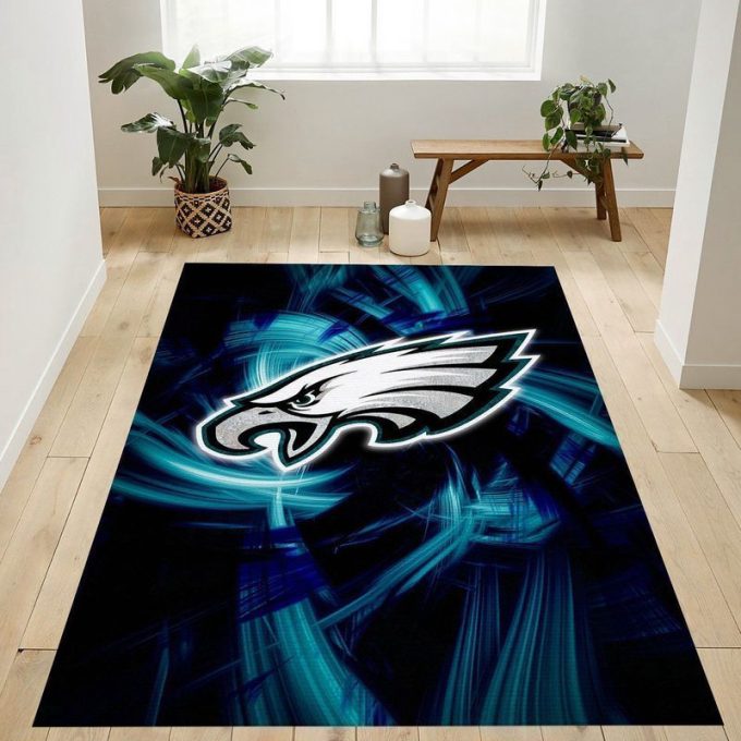 Philadelphia Eagles Rug Living Room Floor Decor Fan Gifts