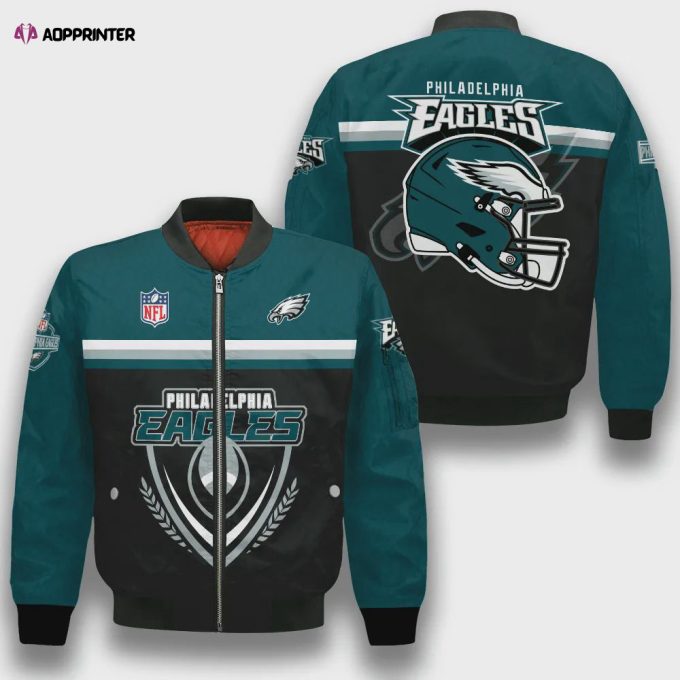 Philadelphia Eagles Traditional Football Pattern Bomber Jacket