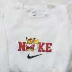 Pikachu Santa Claus x Nike Embroidered Sweatshirt: Merry Christmas Shirt Perfect Gift Idea