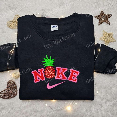 Pineapple x Nike Embroidered Shirt: Custom Birthday Gift – Best Nike Embroidered Shirt Design