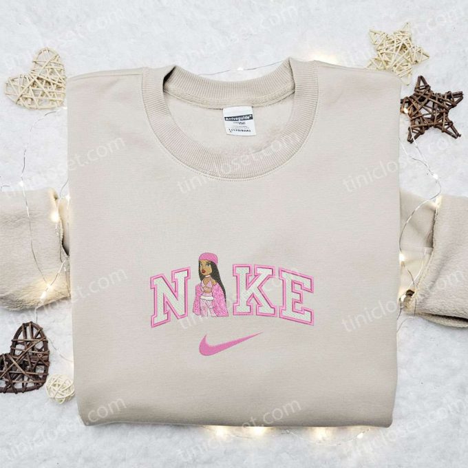 Custom Pink Bratz Doll x Nike Swoosh Sweatshirt – Best Family Gifts