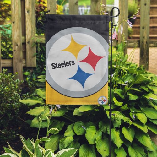 Pittsburgh Steelers Colorblock Helmet Garden Flag – House Flag Home Decor Gift – House Flag Home Decor Gift