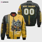 Pittsburgh Steelers Legends With Custom Name Number Bomber Jacket