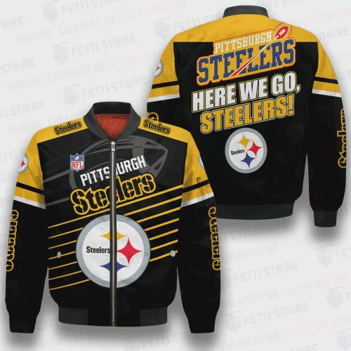 Pittsburgh Steelers National Football League 3D Bomber Jacket SH1