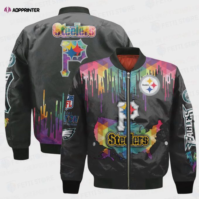 Pittsburgh Steelers – National Football League AOP Bomber Jacket V3