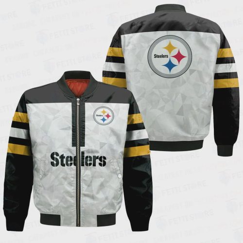 Pittsburgh Steelers NFL 2023 Starter Thursday Night Gridiron Raglan Unisex Bomber Jacket V6