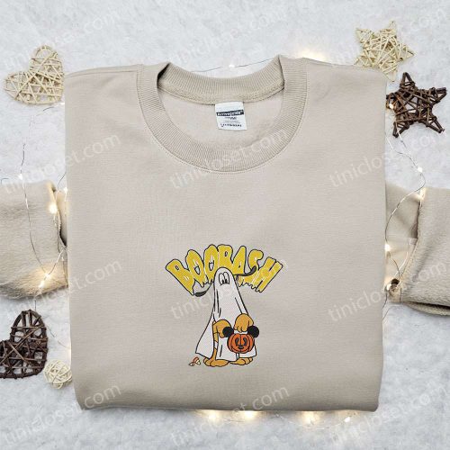 Pluto Boo Bash Embroidered Sweatshirt – Disney Characters Hoodie Best Halloween Gift Ideas