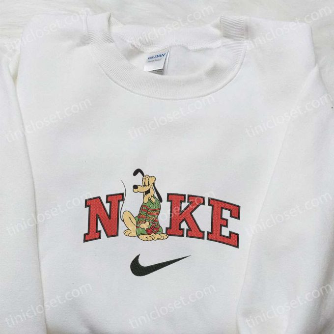 Pluto Magic Castle x Nike Christmas Sweatshirt: Disney Characters Movie Merry Christmas Shirt Perfect Gift Idea