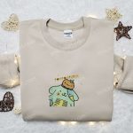 Pompompurin Zombie Embroidered Sweatshirt: Cartoon Hoodie for Cute Halloween Shirt