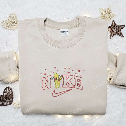 Pooh Cupid Love x Nike Embroidered Sweatshirt Winnie The Pooh Disney Shirt: The Best Gift!