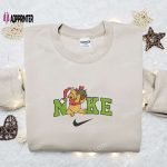 Christmas x Nike Embroidered Sweatshirt: Pooh With Gift Design – Perfect Christmas Gift Idea!