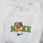 Christmas x Nike Embroidered Sweatshirt: Pooh With Gift Design – Perfect Christmas Gift Idea!