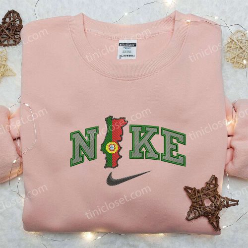 Portugal x Nike Embroidered Sweatshirt: National Day Gift Nike Inspired Shirt