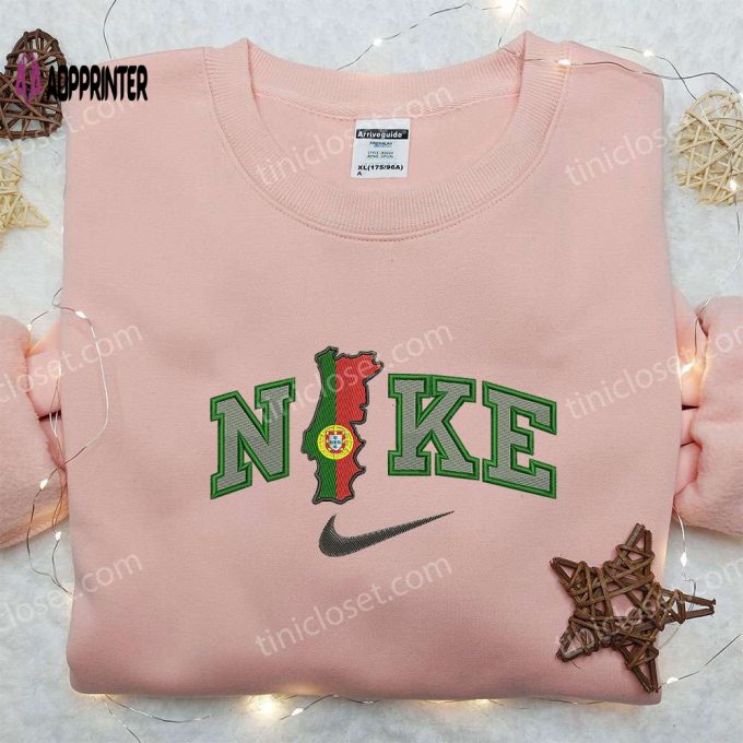 Portugal x Nike Embroidered Sweatshirt: National Day Gift Nike Inspired Shirt