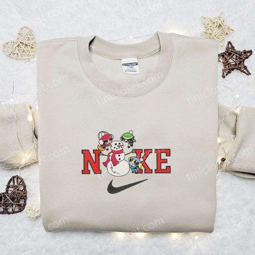 Powerpuff Girls x Nike Christmas Embroidered Sweatshirt – Perfect Christmas Gift Idea