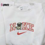 Nike Inspired Pug Puppy Embroidered Sweatshirt – Animal Shirt