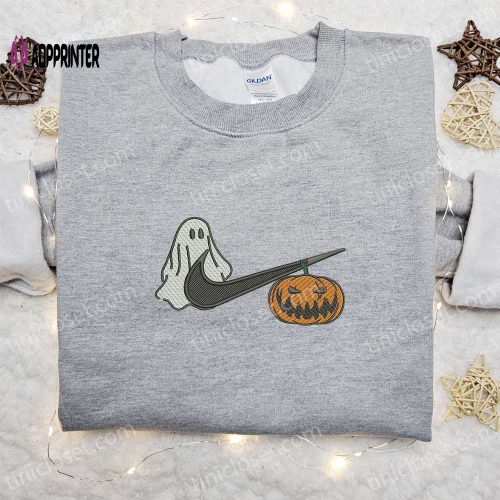 Pennywise x Swoosh Embroidered Sweatshirt: Best Halloween Gift for Family