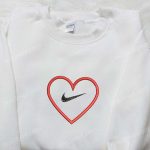 Red Heart x Nike Swoosh Shirt & Valentine Hoodie: Perfect Gift Idea for Valentine s Day!