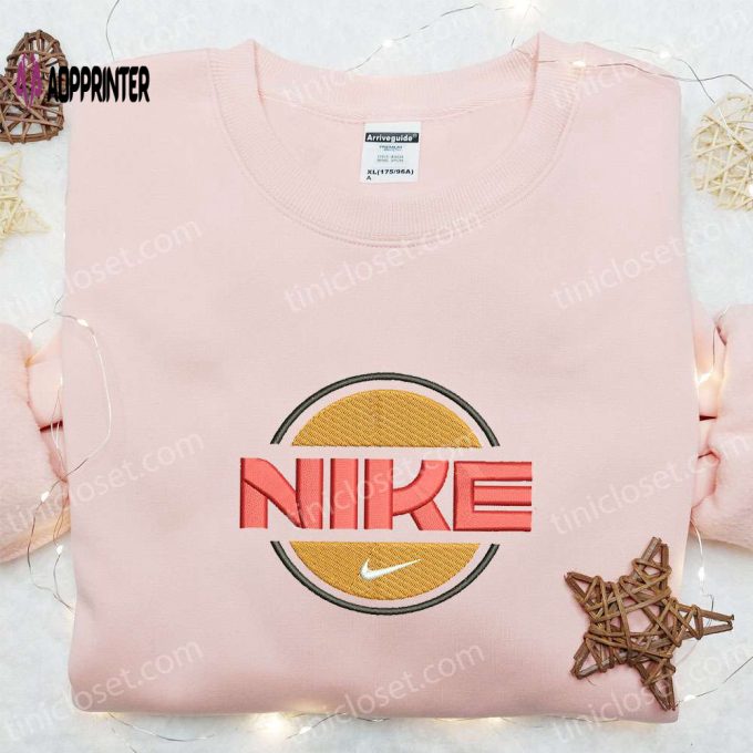 Retro Nike Logo Embroidered Shirt & Hoodie: Best Gift Idea