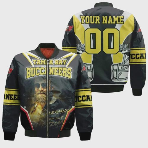 Ryan Fitzpatrick Tampa Bay Buccaneers Customized Pattern Bomber Jacket