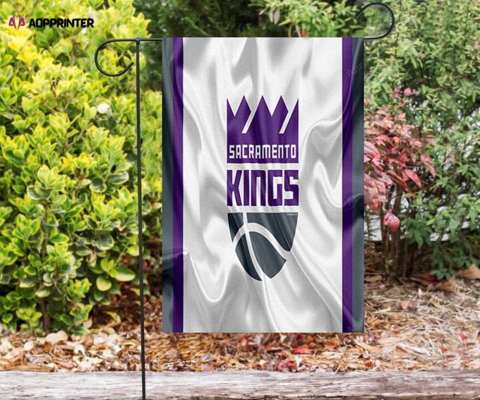 Sacramento Kings Emblem Texture16 Double Sided Printing Garden Flag – House Flag Home Decor Gift – House Flag Home Decor Gift