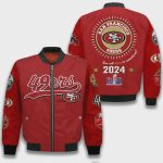 San Francisco 49ers 2024 Champions Design Bomber Jacket SFAT V12