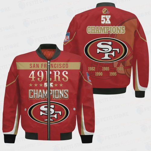 San Francisco 49ers 5X Super Bowl Champions Unisex Bomber Jacket