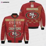 San Francisco 49ers 5X Super Bowl Champions Unisex Bomber Jacket