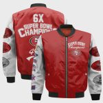 San Francisco 49ers 6x Champions Design Bomber Jacket SFAT V8