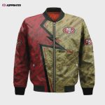 San Francisco 49ers Bomber Jacket 3D Printed Abstract Pattern Sport