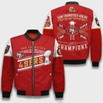 San Francisco 49ers Champions LVIII Design Bomber Jacket SFAT V20