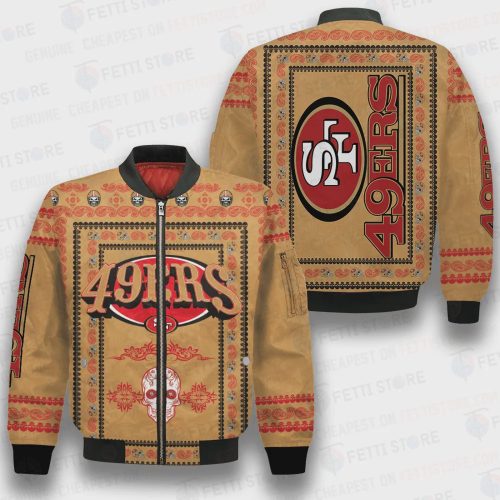 San Francisco 49ers Classic Pattern NFL 3D Bomber Jacket