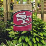 San Francisco 49ers Colorblock Helmet Garden Flag – House Flag Home Decor Gift – House Flag Home Decor Gift