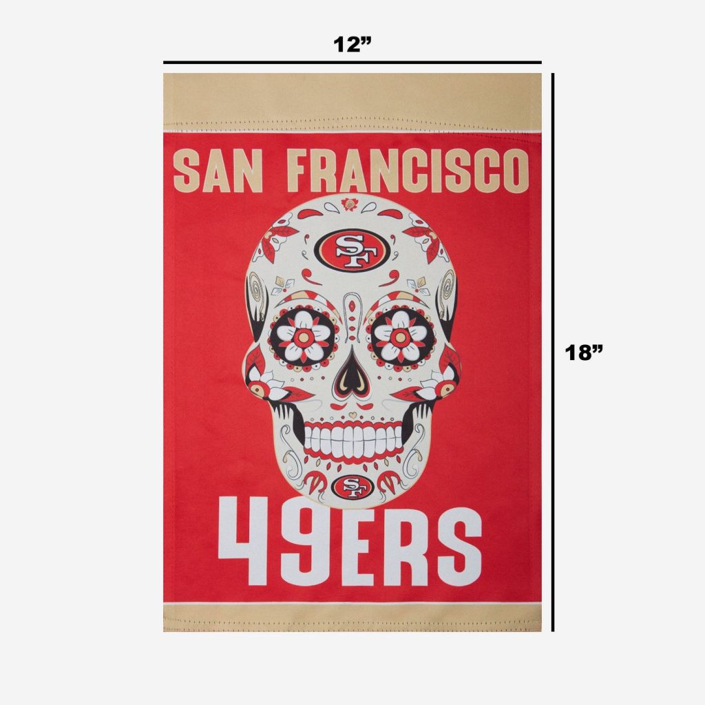 San Francisco 49ers Day of the Dead Garden Flag – House Flag Home Decor Gift – House Flag Home Decor Gift