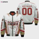 San Francisco 49ers Legends With Custom Name Number Bomber Jacket