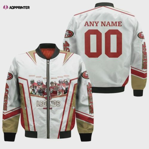 San Francisco 49ers Joe Motana Bomber Jacket – Red And Yellow