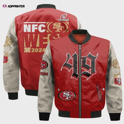 San Francisco 49ers Six Times Champions Design Bomber Jacket SFAT V22