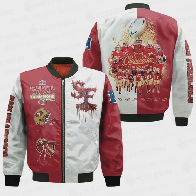 San Francisco 49ers National Football League Bomber Jacket STM V8