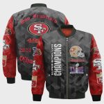 San Francisco 49ers National Football League Design Bomber Jacket SFAT V16