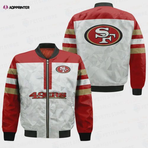 San Francisco 49ers Robbie Gould Pattern Bomber Jacket