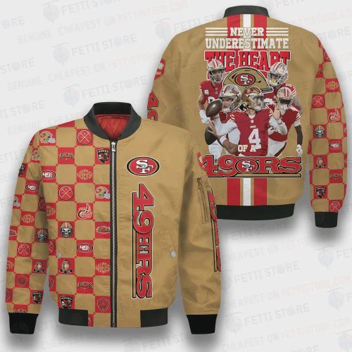 San Francisco 49ers NFL 2023 Unisex AOP Bomber Jacket