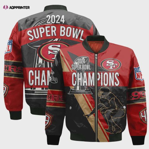 San Francisco 49ers Six Times Champions Design Bomber Jacket SFAT V22